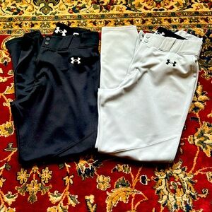 LOT of 2 Under Armour Mens Utility Baseball Pants